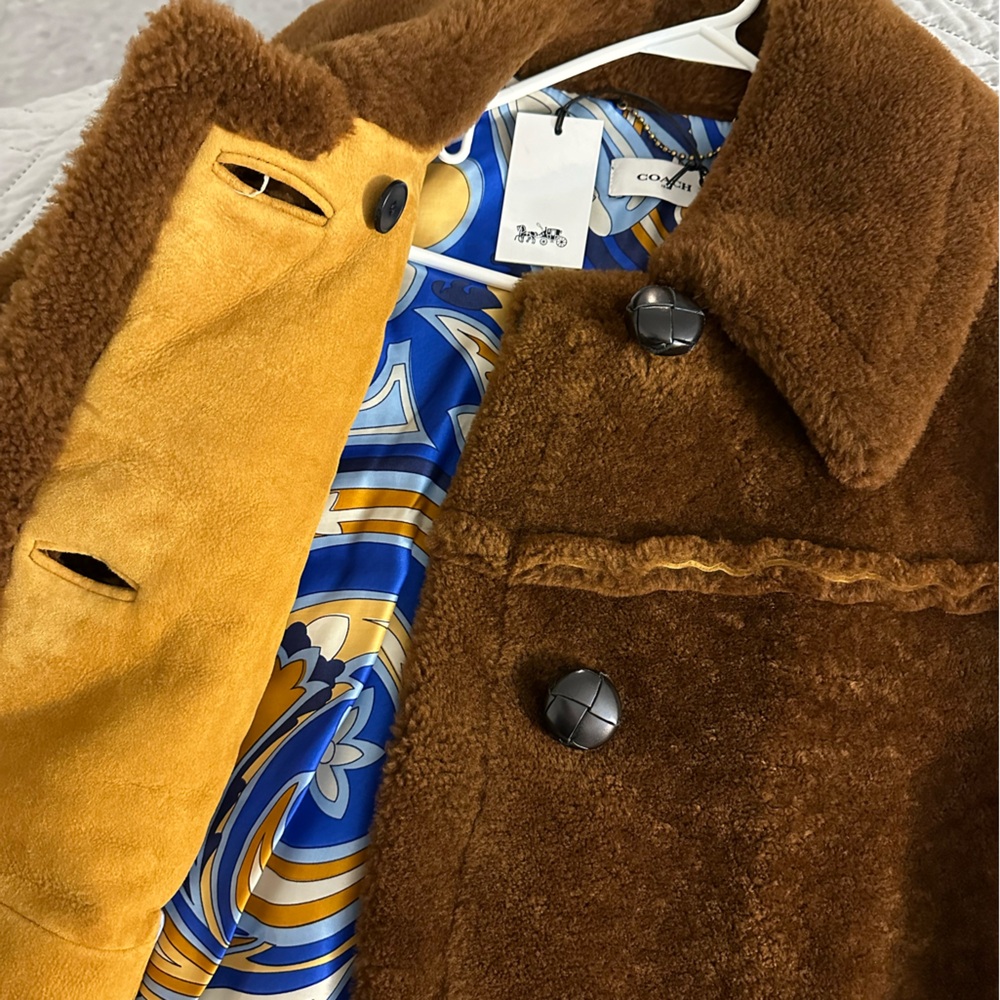 Vintage Coach Shearling Jacket - Picture 4 of 8